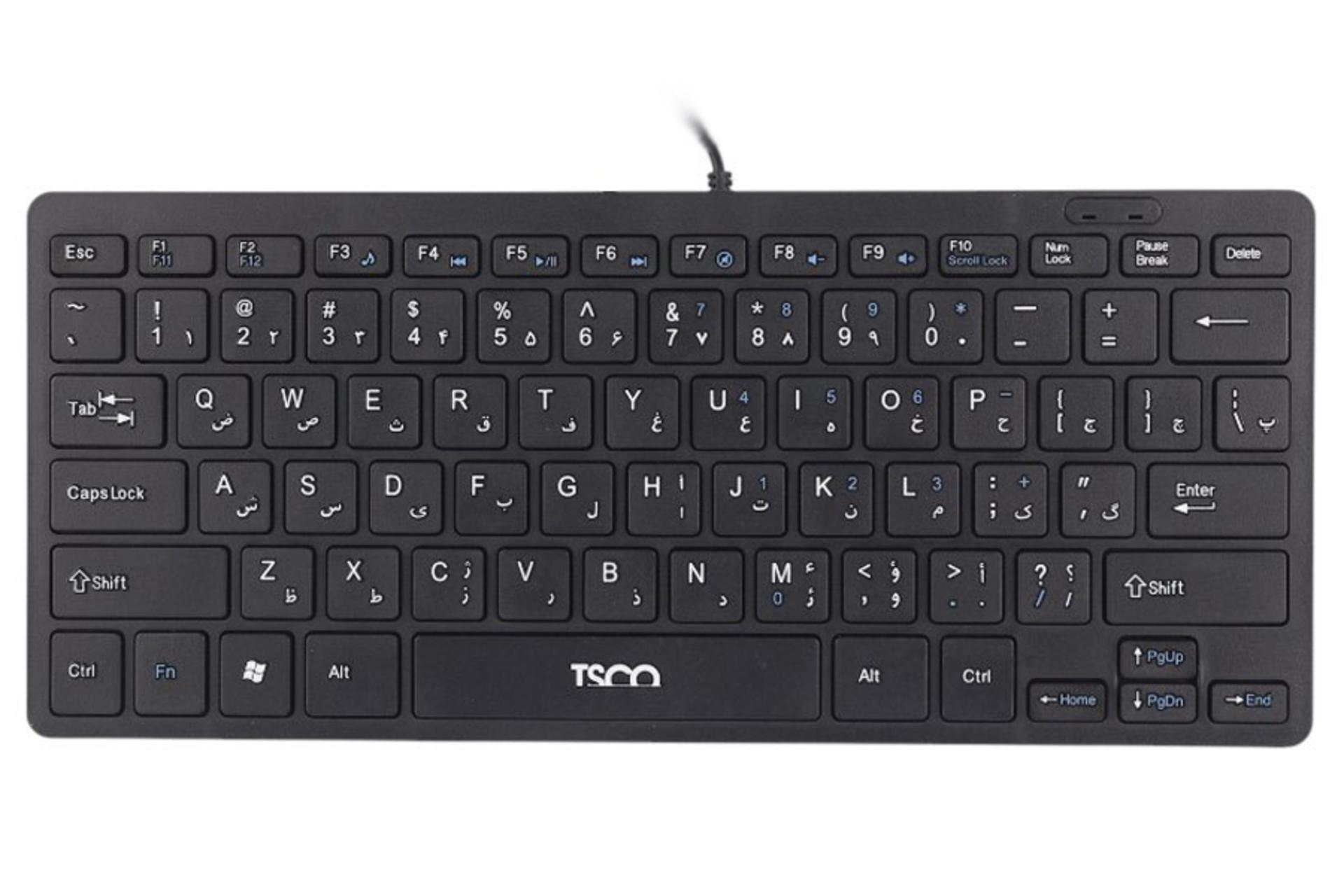 نمای بالا و دکمه های کیبورد تسکو TK 8044