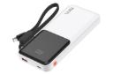 پاور بانک تسکو TSCO TP 1013 10000mAh سفید از نمای کناری