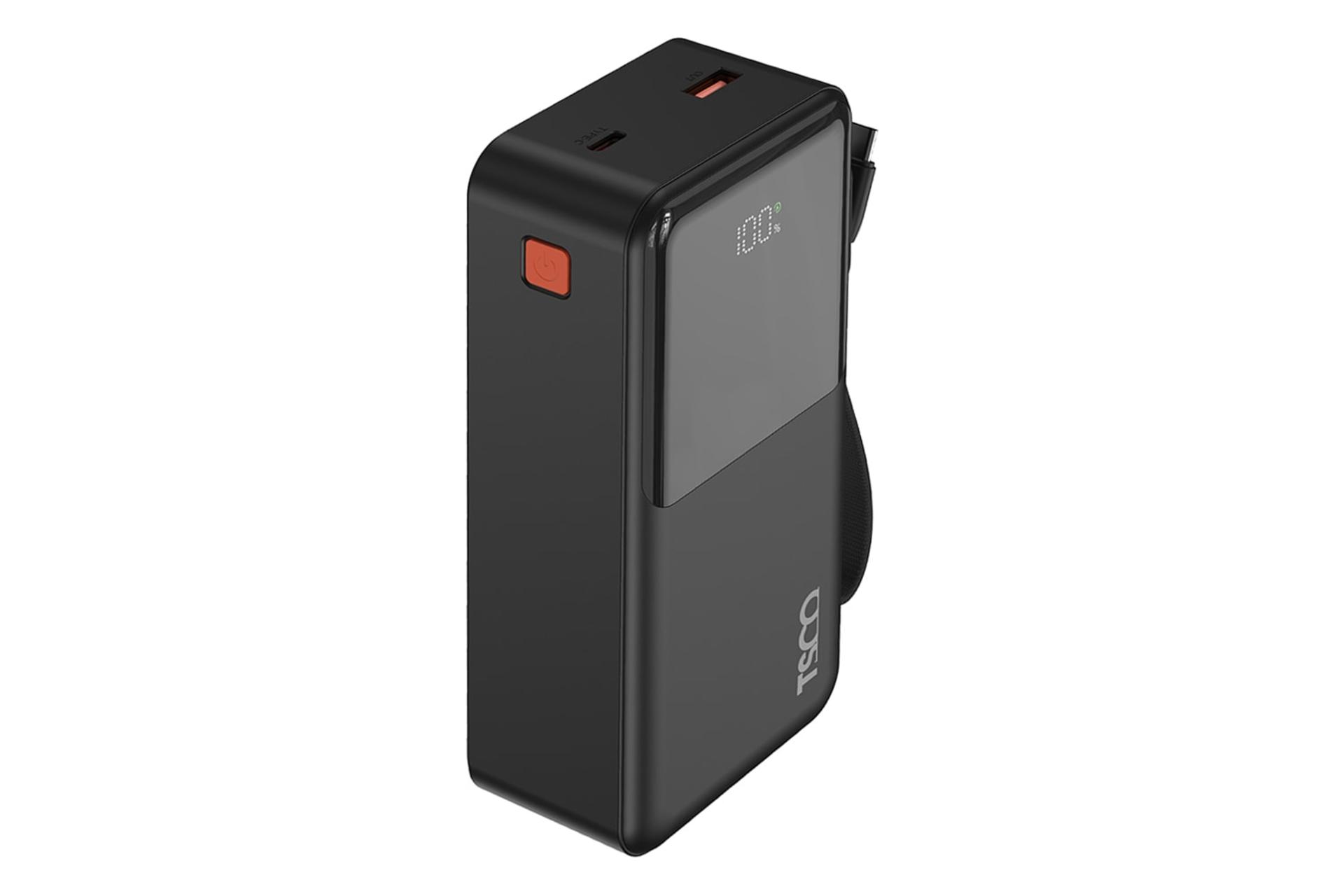 سمت چپ پاور بانک تسکو TSCO TP 3013 30000mAh مشکی