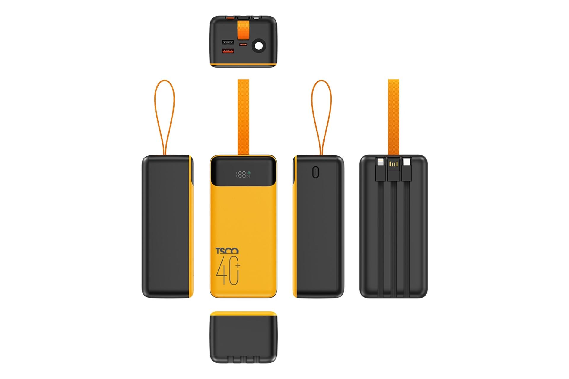 پاور بانک تسکو TSCO TP 4001 40000mAh از تمام زوایا