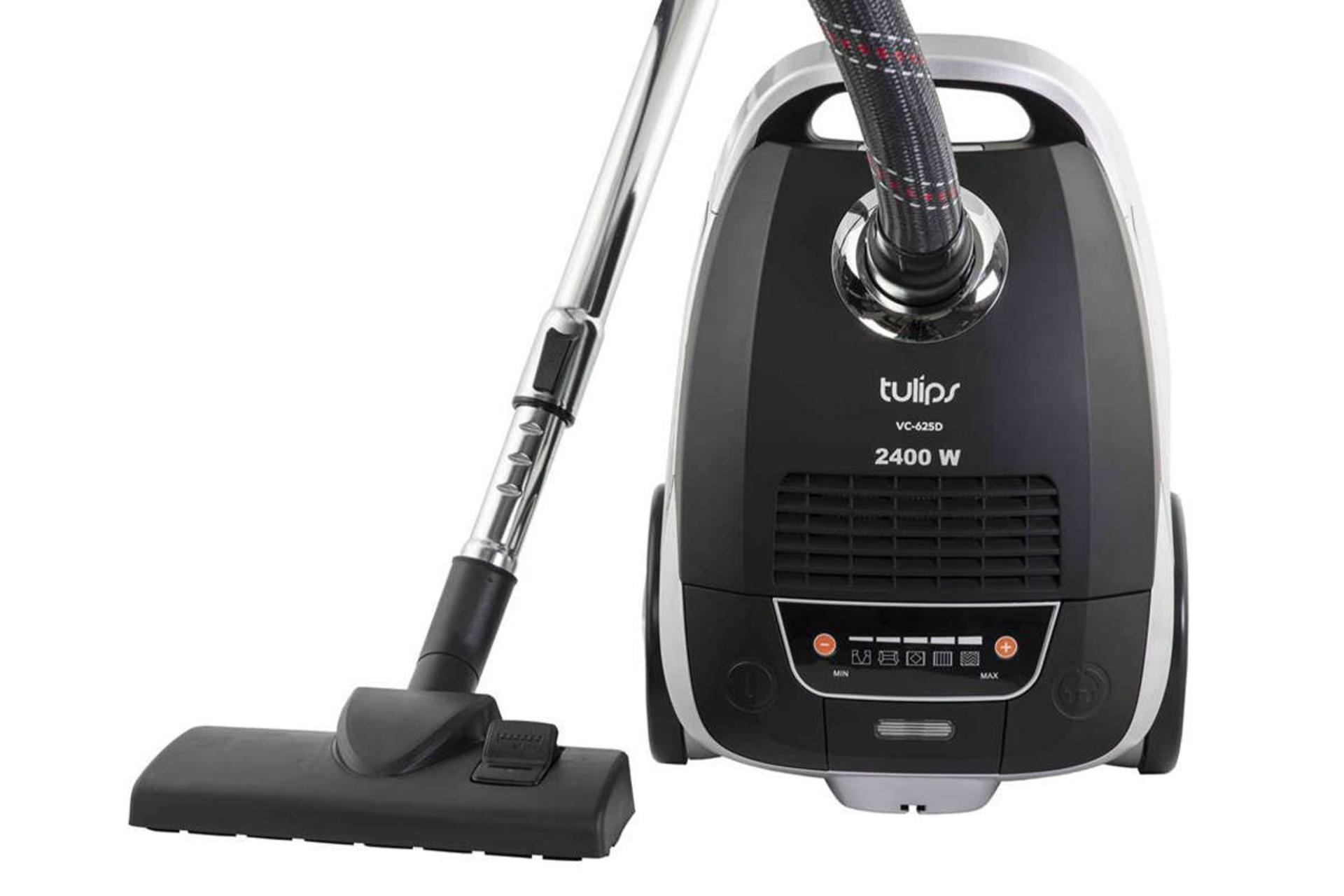 نمای جلوی جاروبرقی تولیپس VC-625D به همراه پارویی
