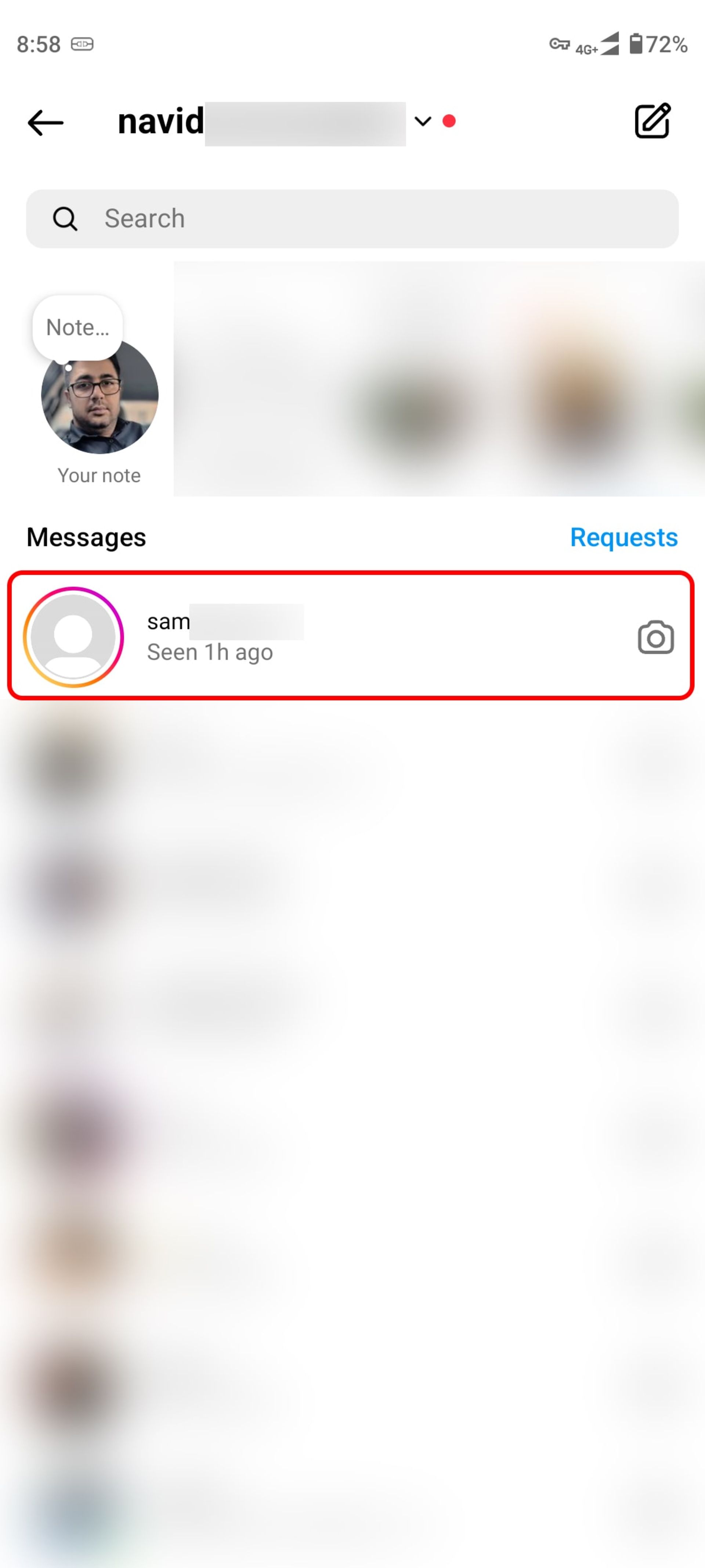 دایرکت اینستاگرام