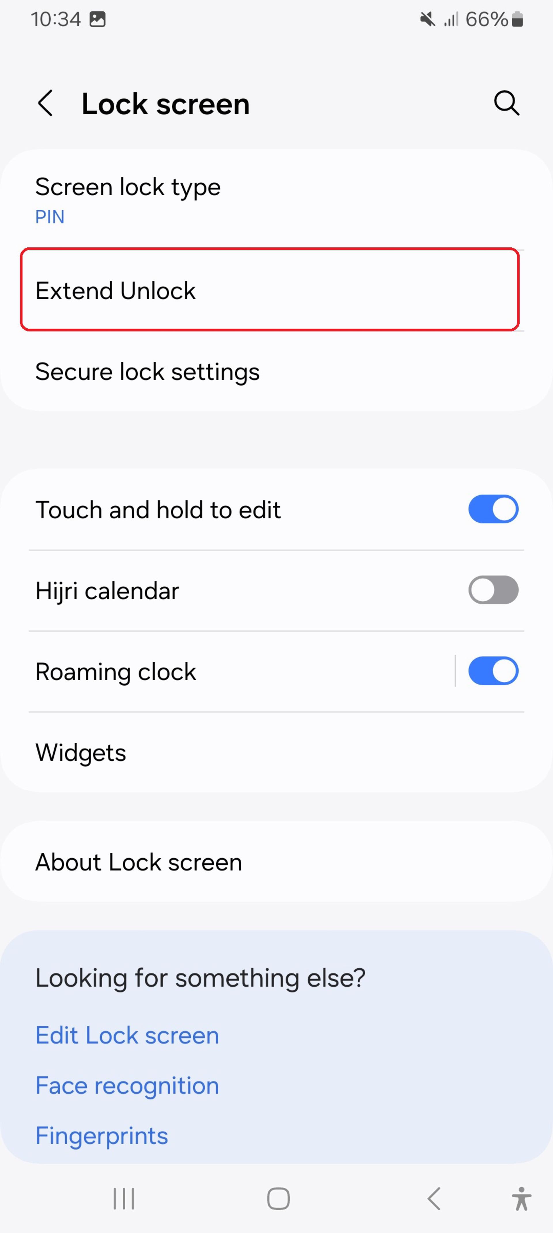 فعال کردن قابلیت Extend Unlock در گوشی سامسونگ مرحله ۲