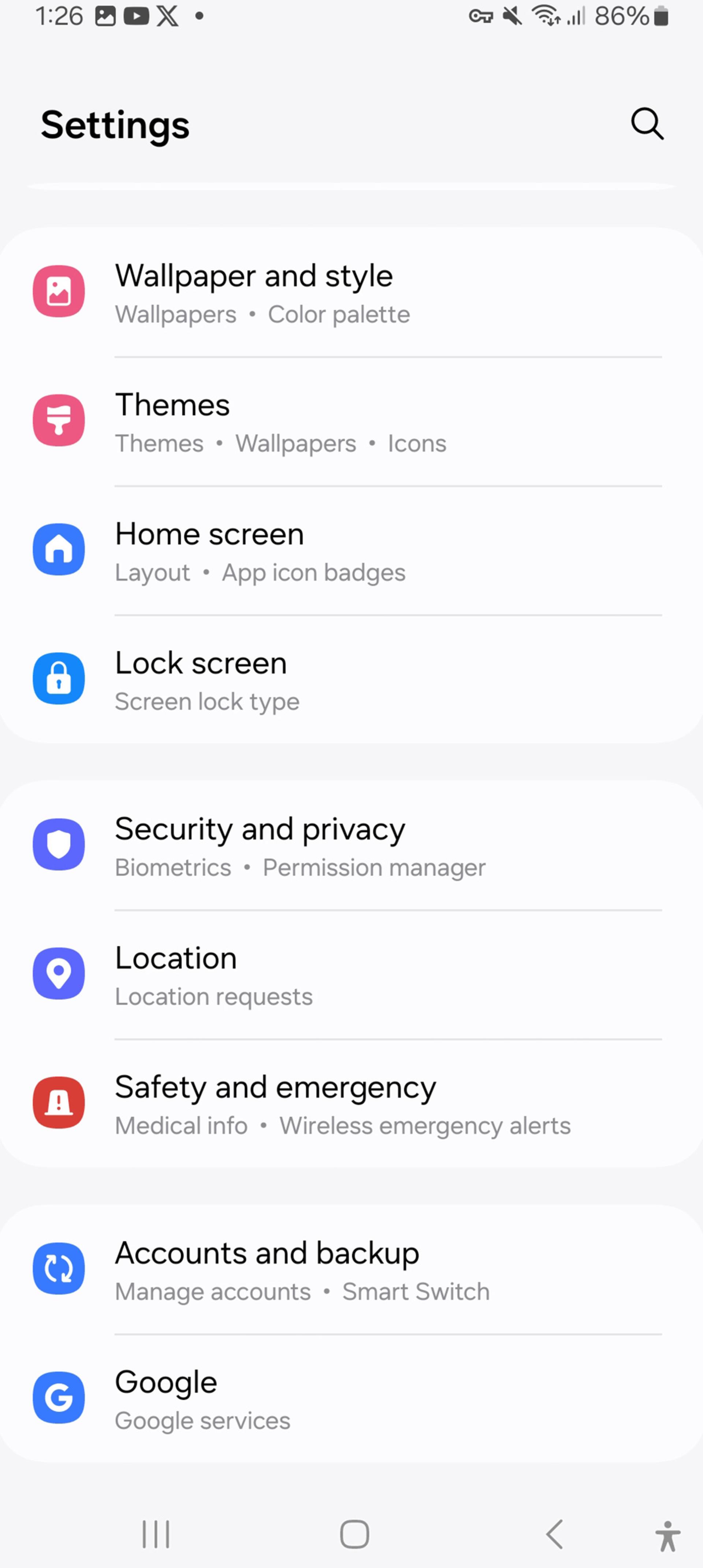 فعال‌سازی قابلیت Theft Detection Lock مرحله اول