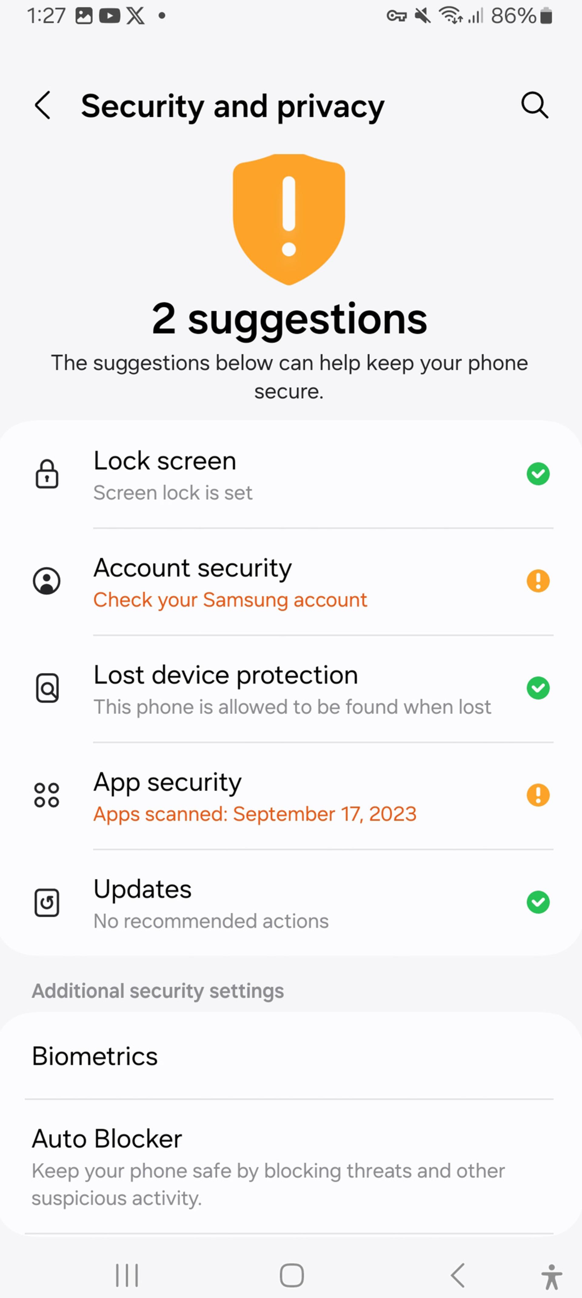 فعال‌سازی قابلیت Theft Detection Lock مرحله دوم