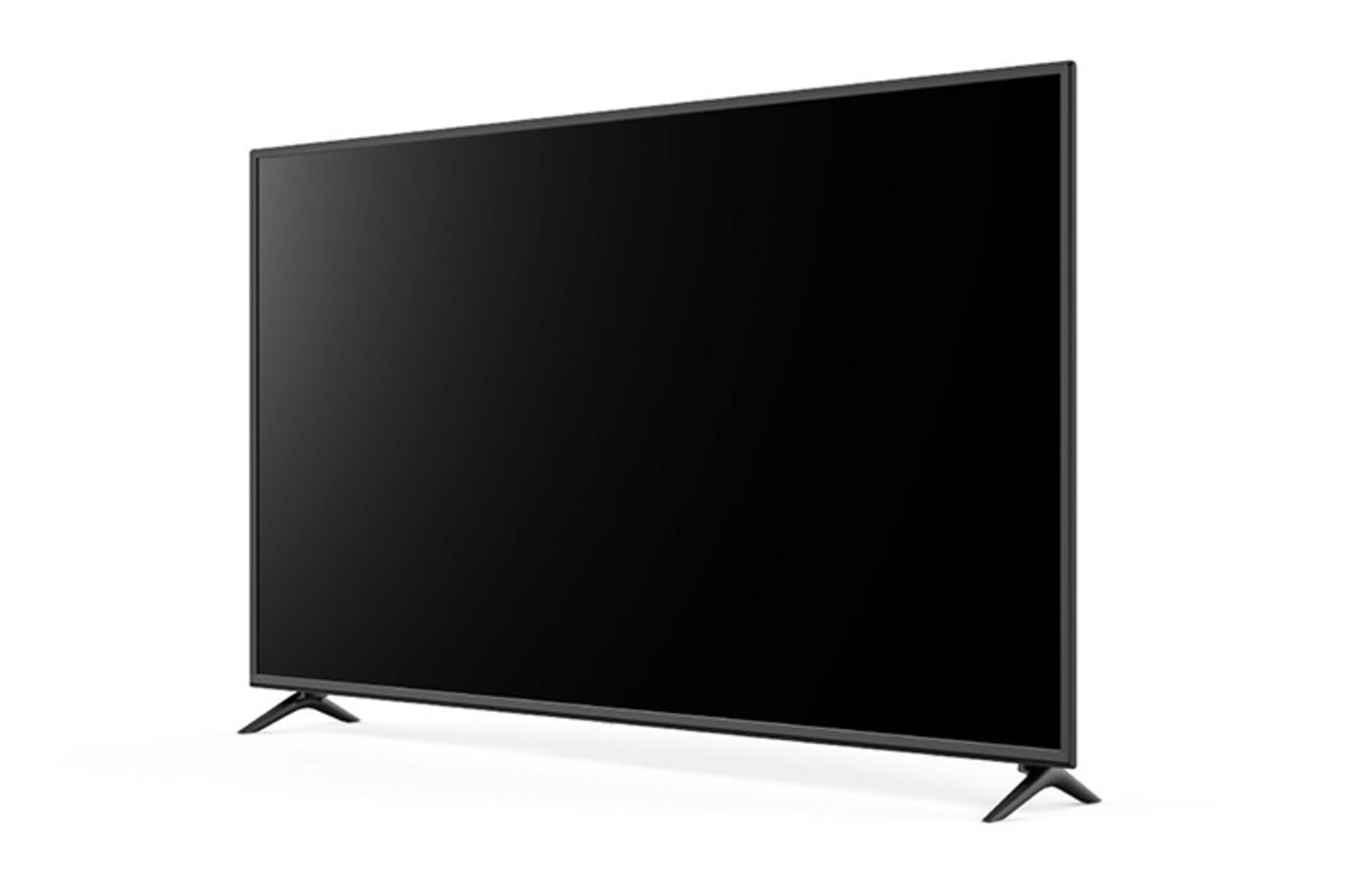 تلویزیون جی پلاس Gplus SU728N نمای جلو و راست صفحه نمایش خاموش