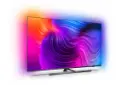 تلویزیون فیلیپس Philips PUS8556 نمای جلو و راست حالت نورپردازی Ambilight