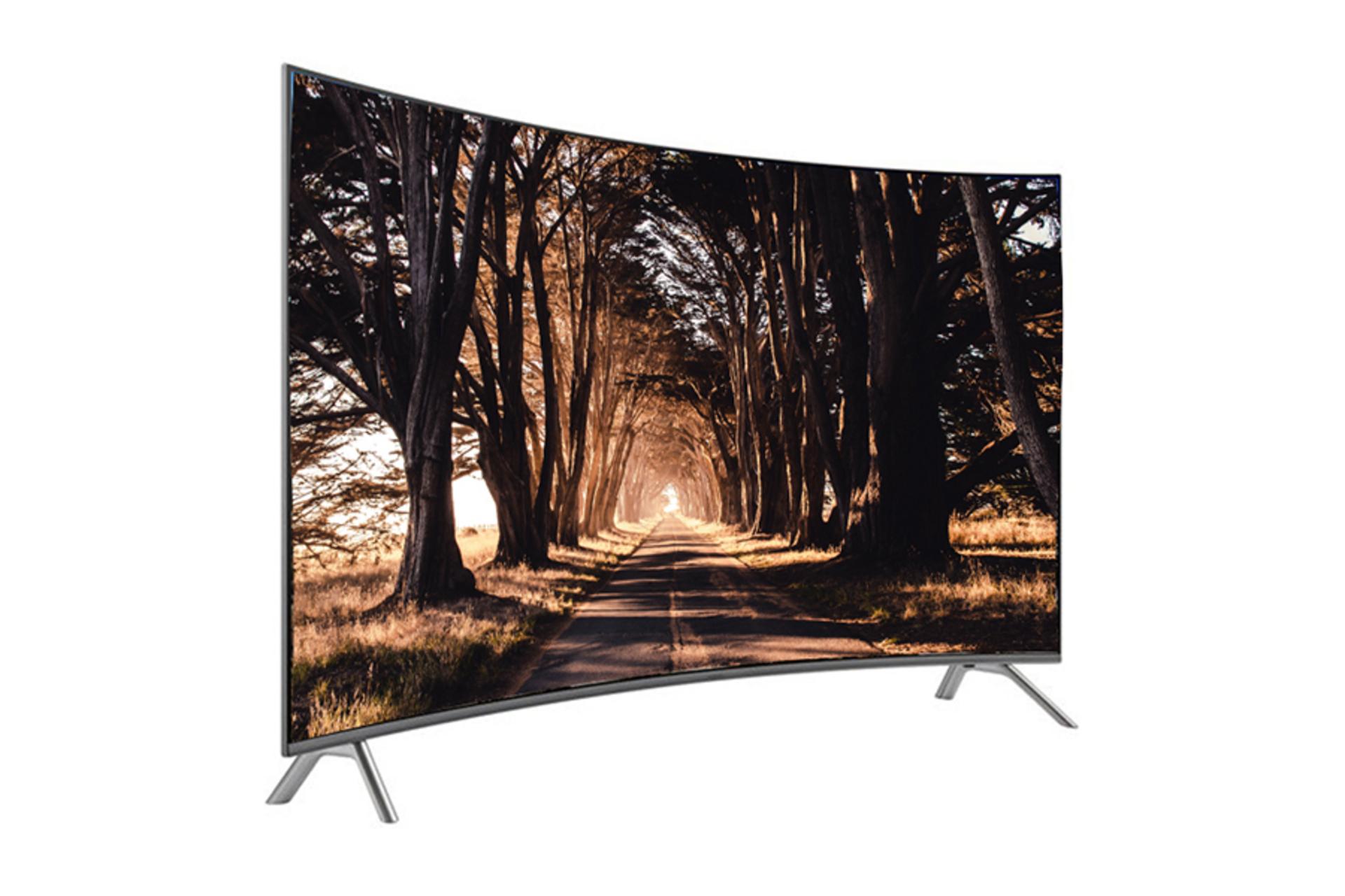 تلویزیون سامسونگ Samsung 65NU8950 نمای جلو و چپ