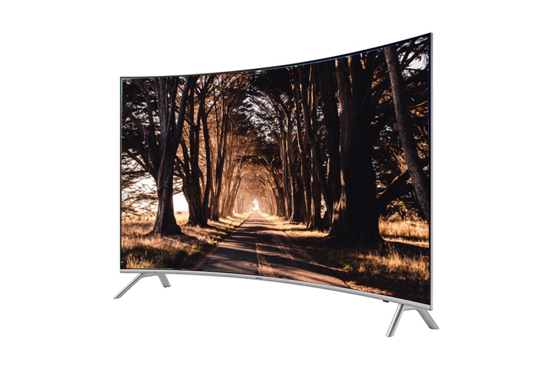 تلویزیون سامسونگ Samsung 65NU8950 نمای جلو و راست