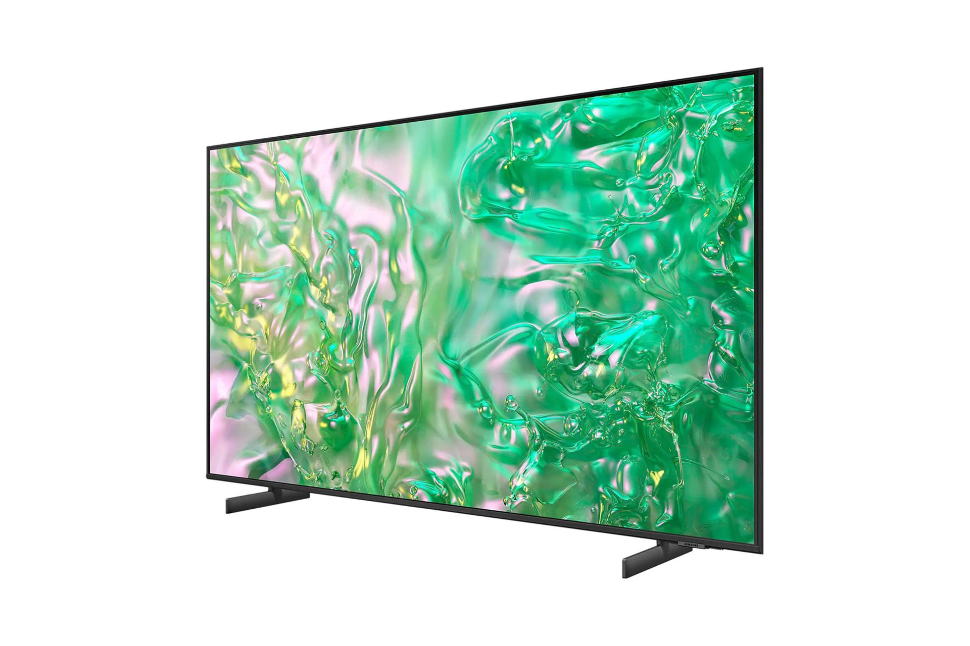 تلویزیون سامسونگ Samsung DU8000 نمای جلو و راست