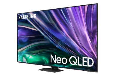 تلویزیون سامسونگ Samsung QN85D نمای جلو و راست