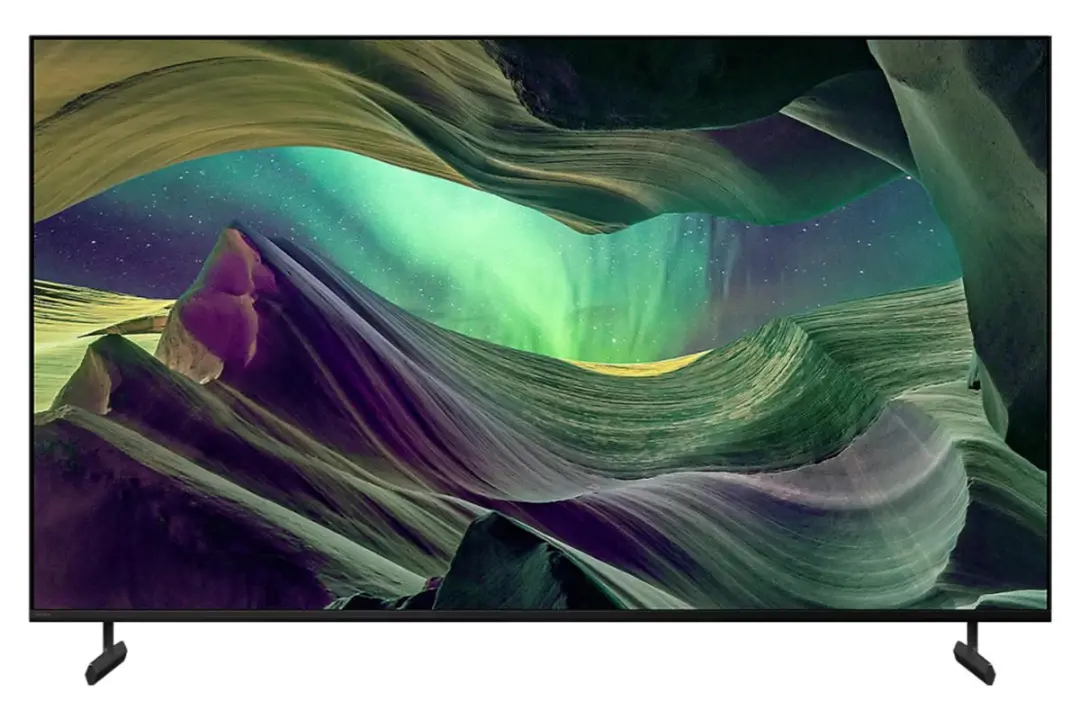 تلویزیون سونی Sony KD-75X85L نمای جلو صفحه نمایش روشن