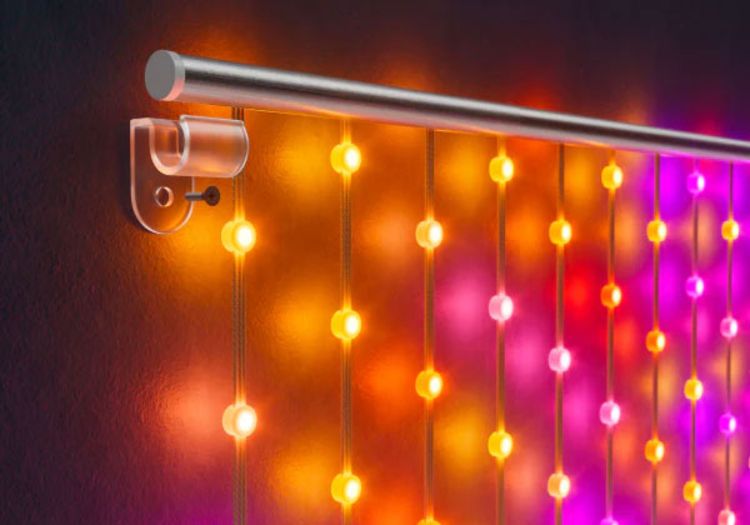 The most modern curtain in the world with LED lights was unveiled at