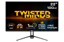 نمای جلو و لوگوی مانیتور تویستد مایندز 22 اینچ مدل TM22FHD100IPS