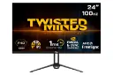نمای جلو و لوگوی مانیتور تویستد مایندز 24 اینچ مدل TM24FHD100IPS