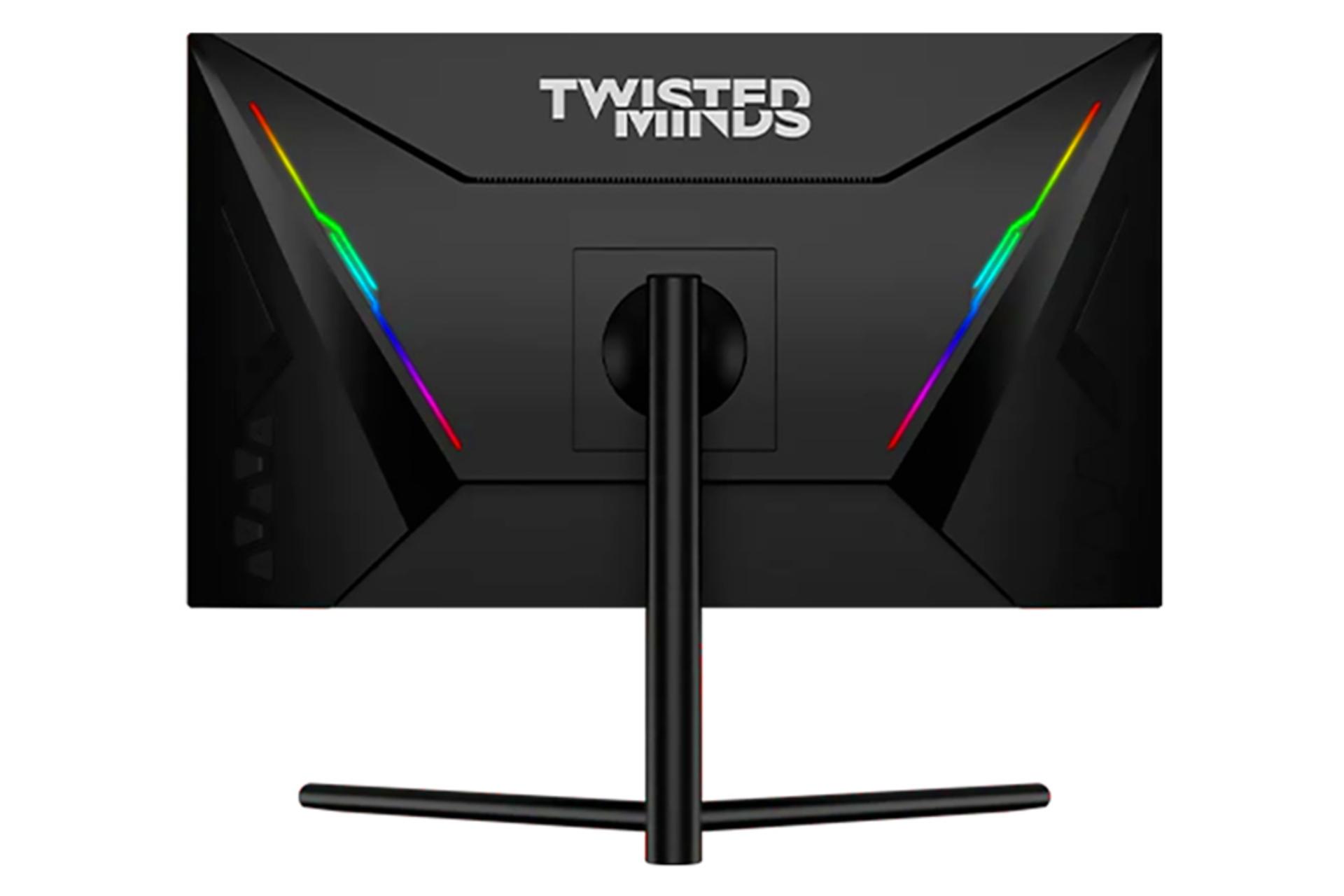 نمای پشت و نورپردازی مانیتور تویستد مایندز 27 اینچ مدل TM27QHD165IPS