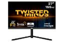 نمای جلو و رزولوشن مانیتور تویستد مایندز 27 اینچ مدل TM27QHD165IPS
