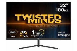 نمای جلو و رزولوشن مانیتور تویستد مایندز 32 اینچ مدل TM32CFHD180VA