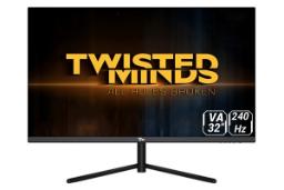 نمای جلو و لوگوی مانیتور تویستد مایندز 32 اینچ مدل TM32QHD240VA