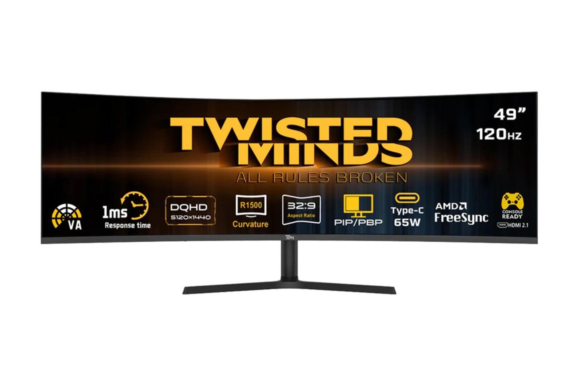 مانیتور تویستد مایندز Twisted Minds TM49CDQHDVA