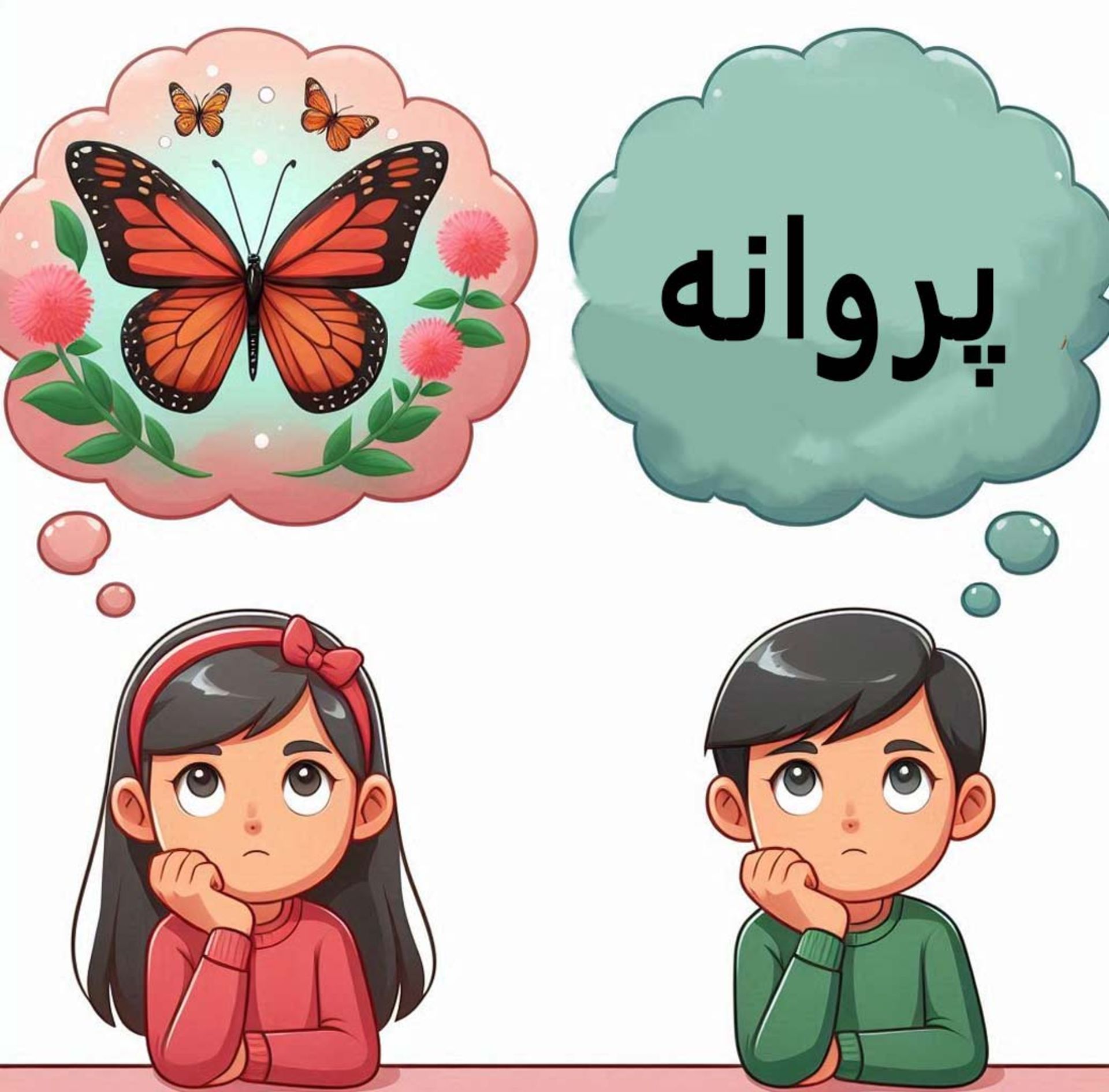 یک فرد آفانتازیا و دیگری به پروانه فکر می‌کنند