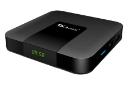 نمای نیمرخ اندروید باکس تی اکس 3 mini+ با نمایشگر روشن