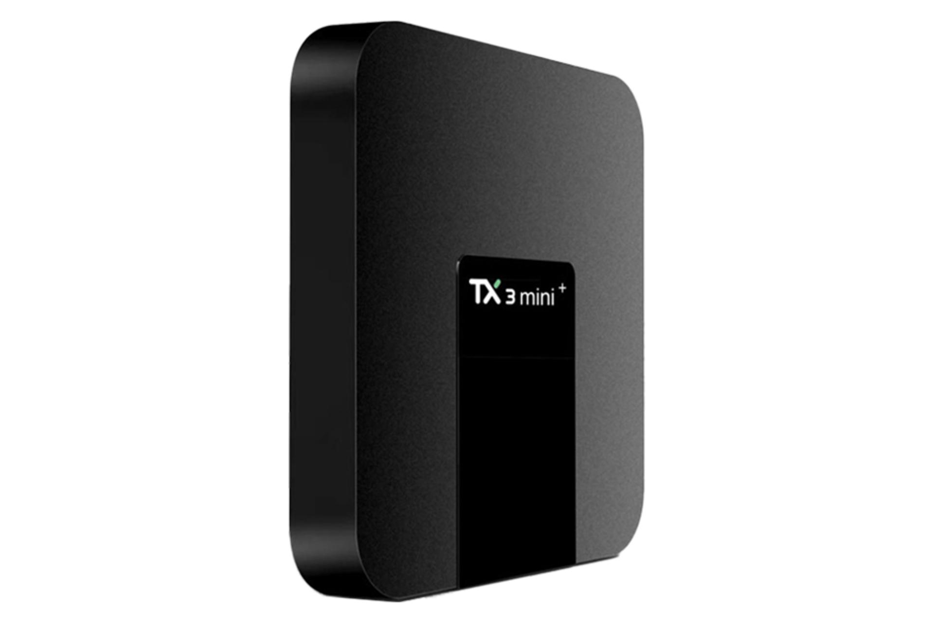 نمای نیمرخ اندروید باکس تی اکس 3 mini+ با نمایش لبه سمت چپ