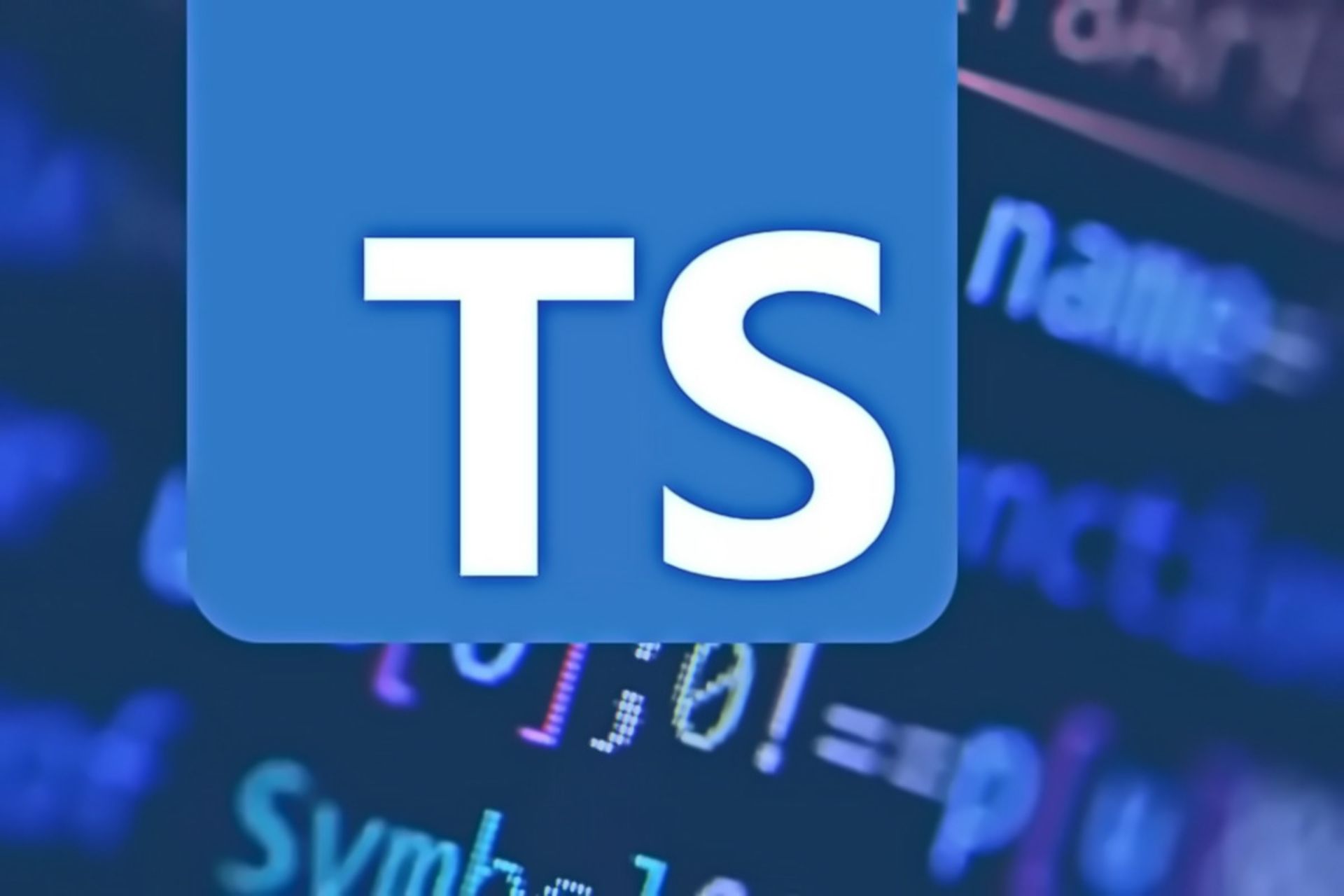 لوگو آبی تایپ اسکریپت