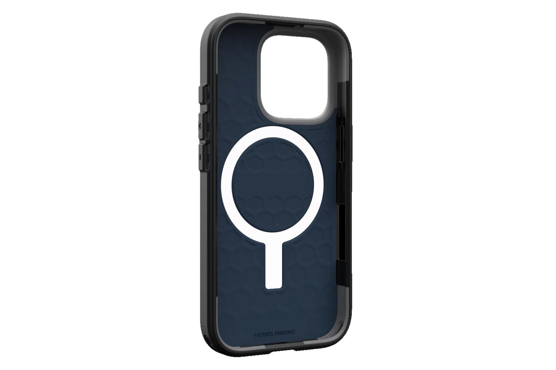 نمای داخل قاب گوشی یو ای جی مدل Civilian مناسب اپل iPhone 16 Pro Max