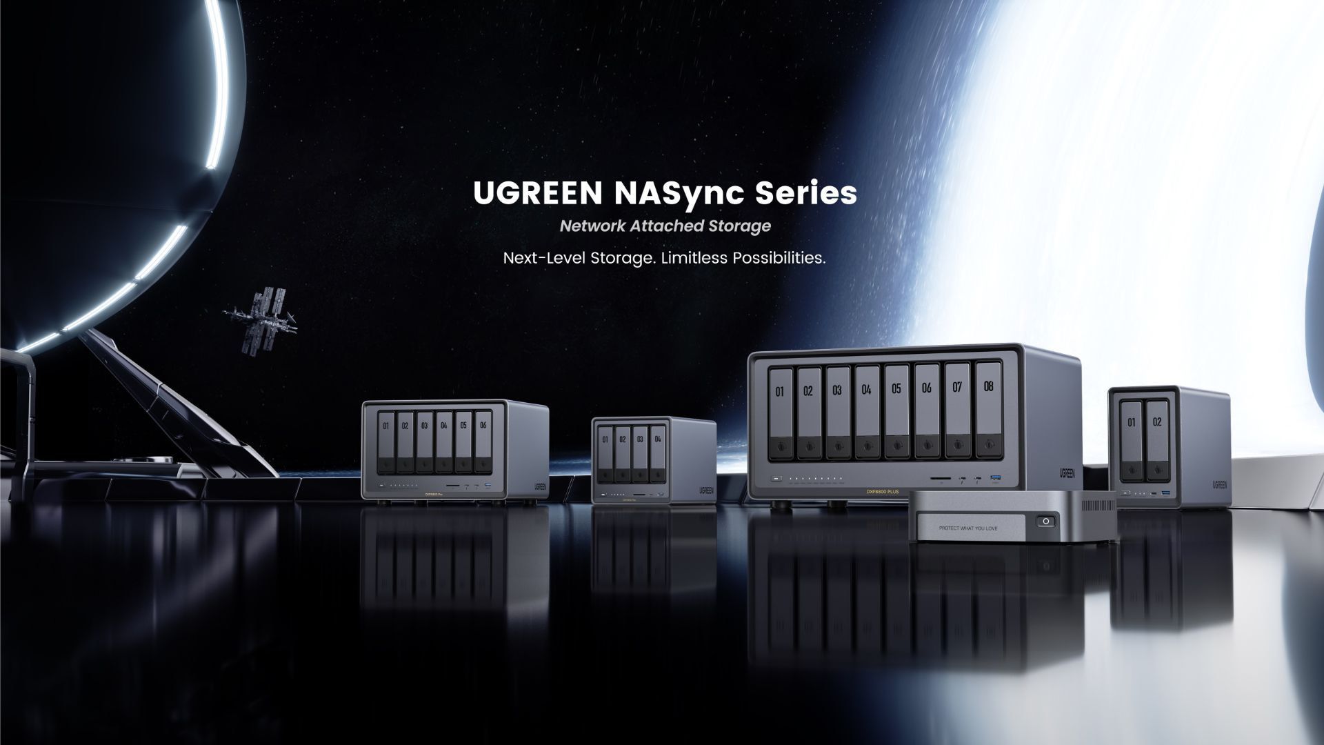 چند دستگاه‌ ذخیره ساز تحت شبکه‌ی NASync یوگرین در کنار هم