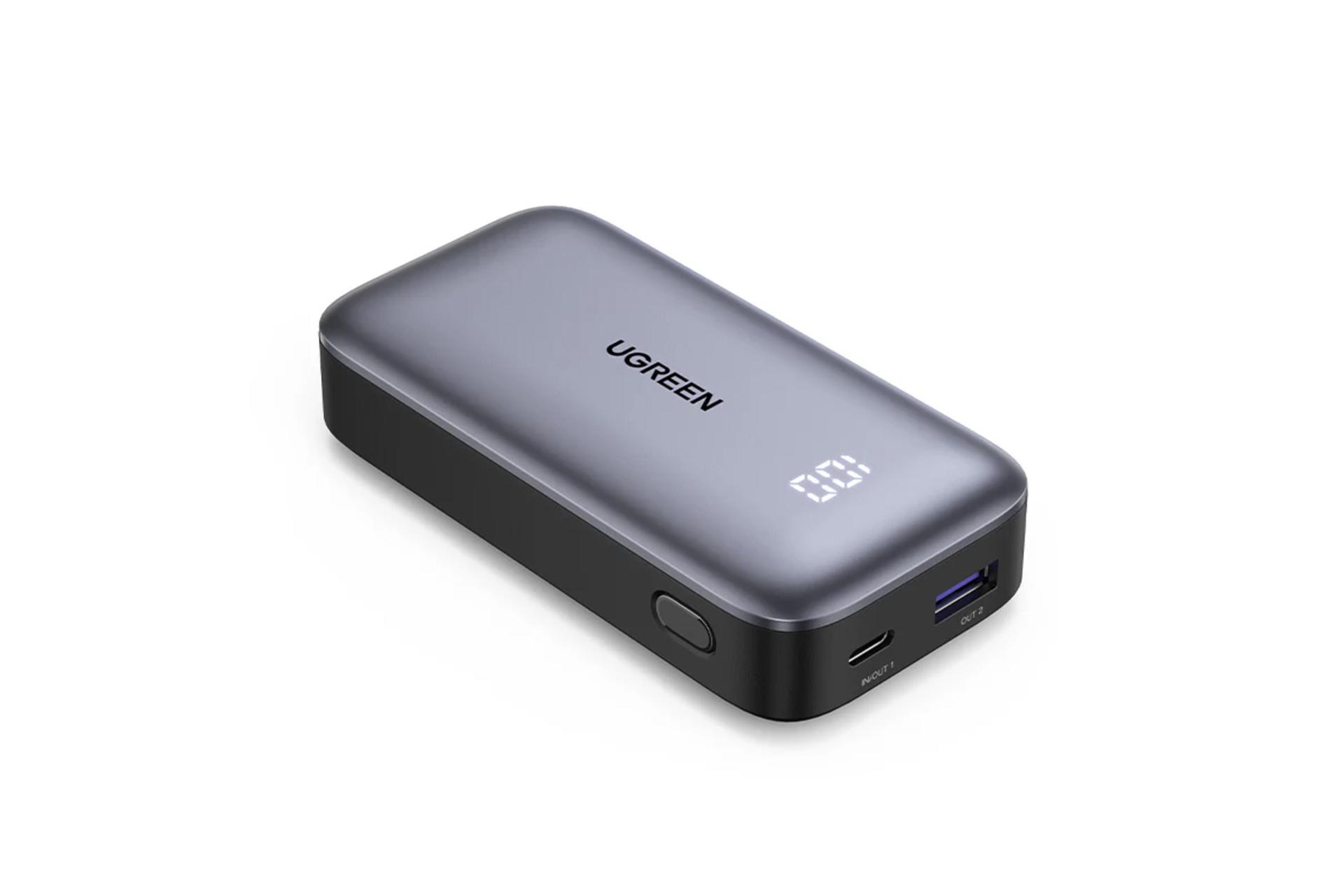 کانکتور و اتصال پاور بانک یوگرین Nexode PB502 25185 با ظرفیت 10000 میلی‌آمپر ساعت