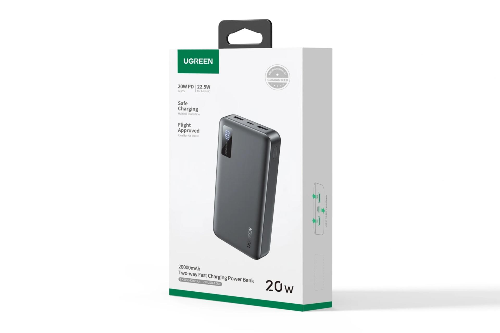 جعبه پاور بانک یوگرین UGREEN PB312 20000mAh