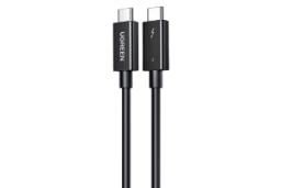 کابل شارژ USB یوگرین Type-C به Type-C مدل US501 ThunderBolt 4 رنگ مشکی