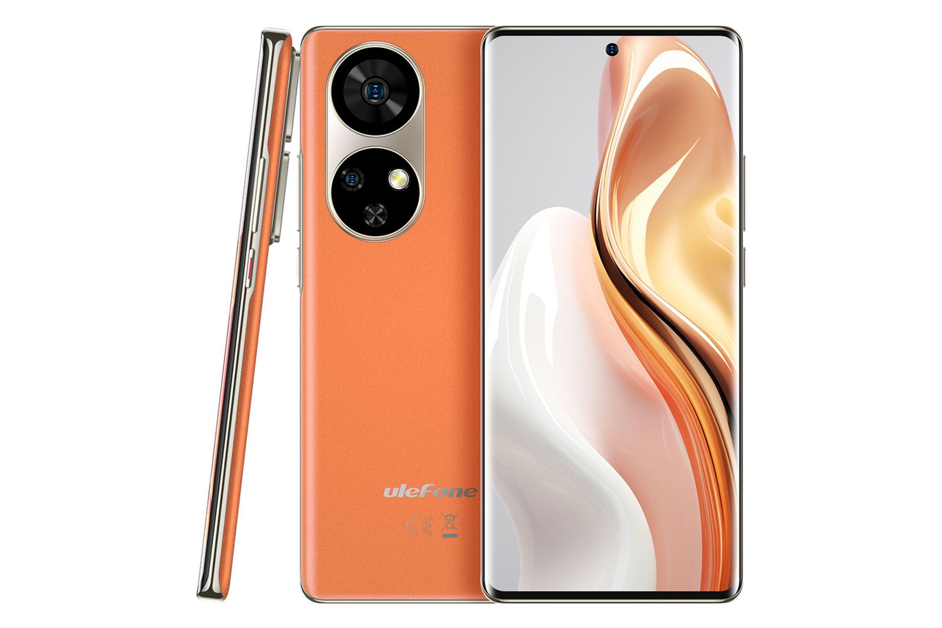 ابعاد گوشی موبایل Note 17 پرو یولفون نارنجی / Ulefone Note 17 Pro