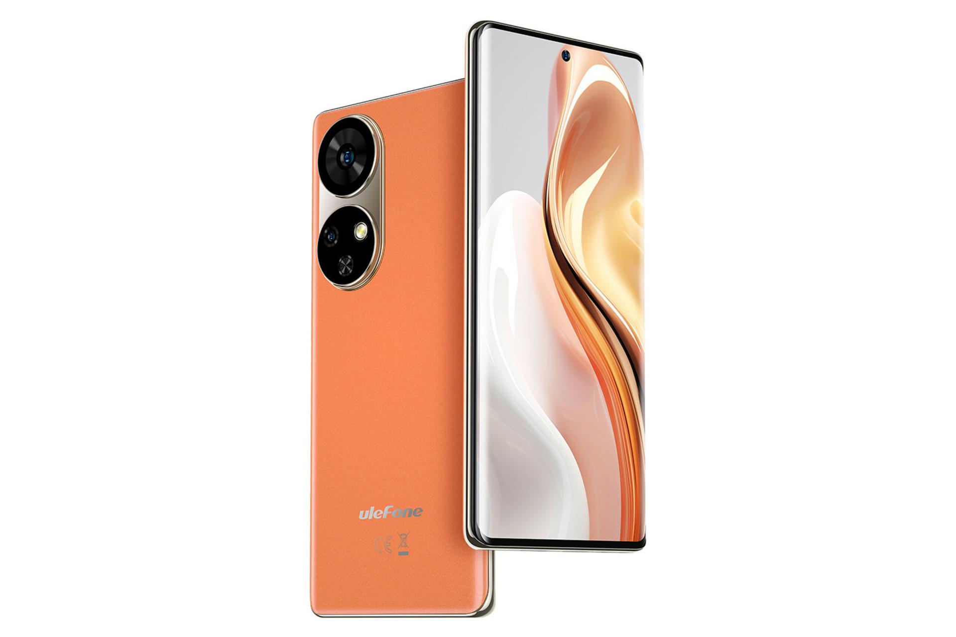 لبه کناری گوشی موبایل Note 17 پرو یولفون نارنجی / Ulefone Note 17 Pro