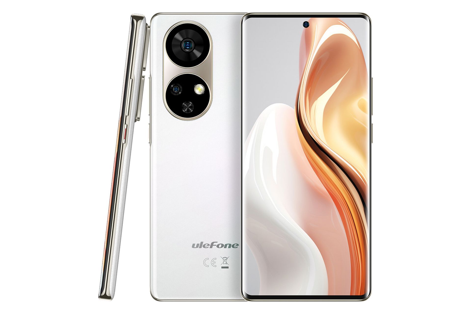 ابعاد گوشی موبایل Note 17 پرو یولفون سفید / Ulefone Note 17 Pro