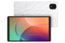 نمای کلی تبلت تب A9 پرو یولفون / Ulefone Tab A9 Pro با نمایشگر روشن و نمایش دوربین پنل پشت رنگ سفید