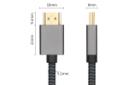 ابعاد و اندازه کابل HDMI یو اِل‌ تی یونیت Gold-plated 4K 60Hz نسخه 2.0 با طول 3 متر
