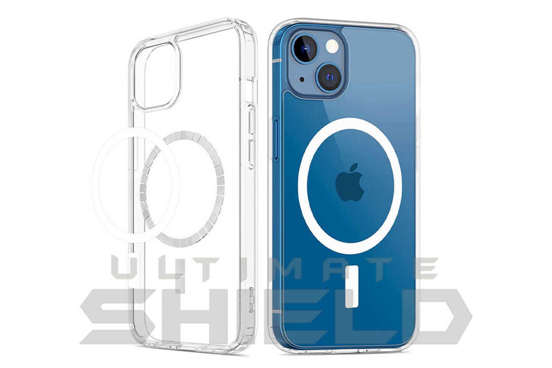 نمای کناری قاب گوشی آلتیمیت شیلد مدل Clear Magsafe مناسب اپل iPhone 13