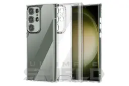 نمای سمت راست قاب گوشی آلتیمیت شیلد مدل Clear-UGL مناسب سامسونگ Galaxy S24 Ultra همراه با محافظ صفحه نمایش