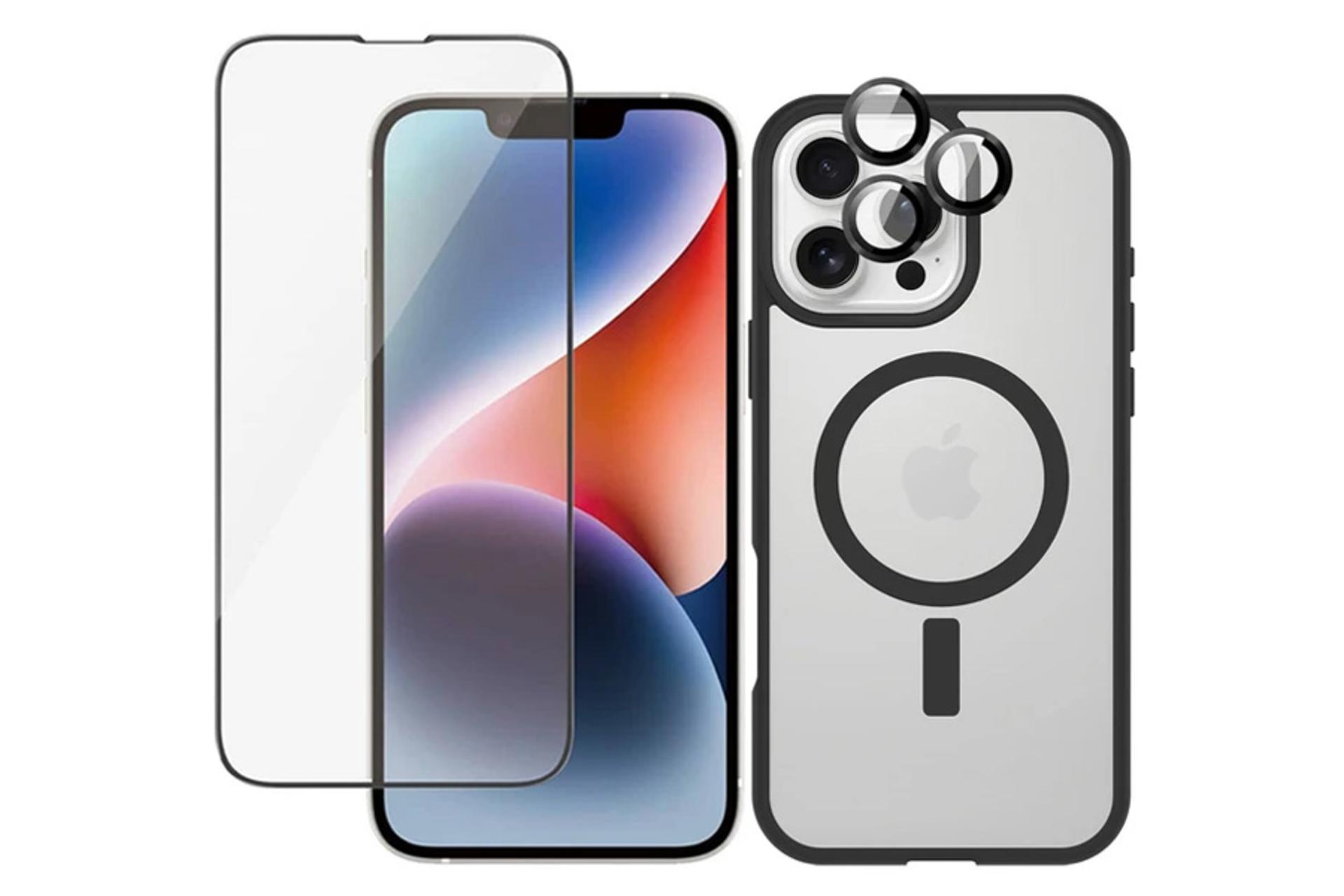 قاب گوشی آلتیمیت شیلد مدل Magsafe BRD RngFl مناسب اپل iPhone 16 Pro Max همراه با محافظ لنز و صفحه نمایش