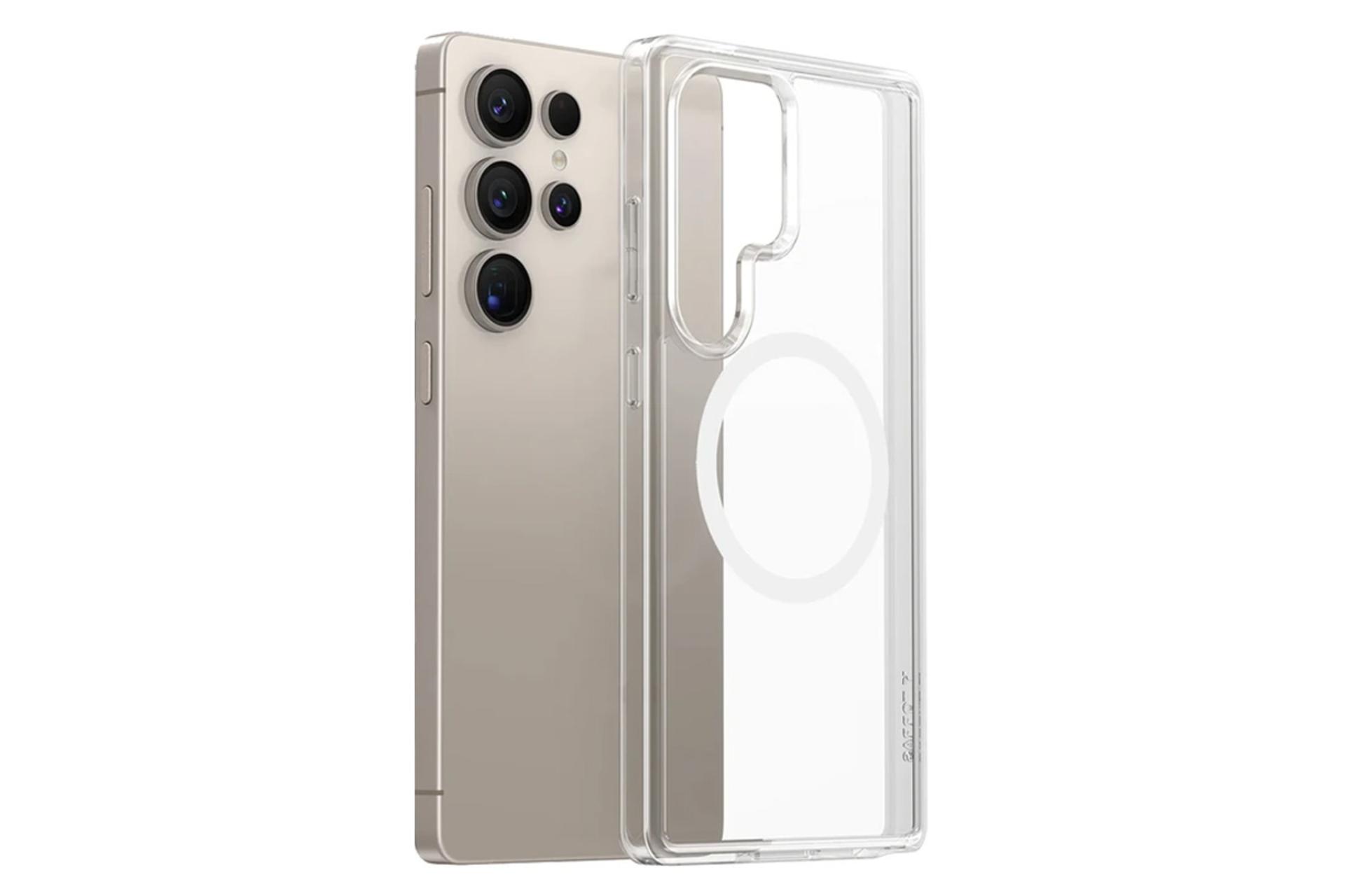 قاب گوشی آلتیمیت شیلد مدل Transparent Magsafe مناسب سامسونگ Galaxy S25 Ultra