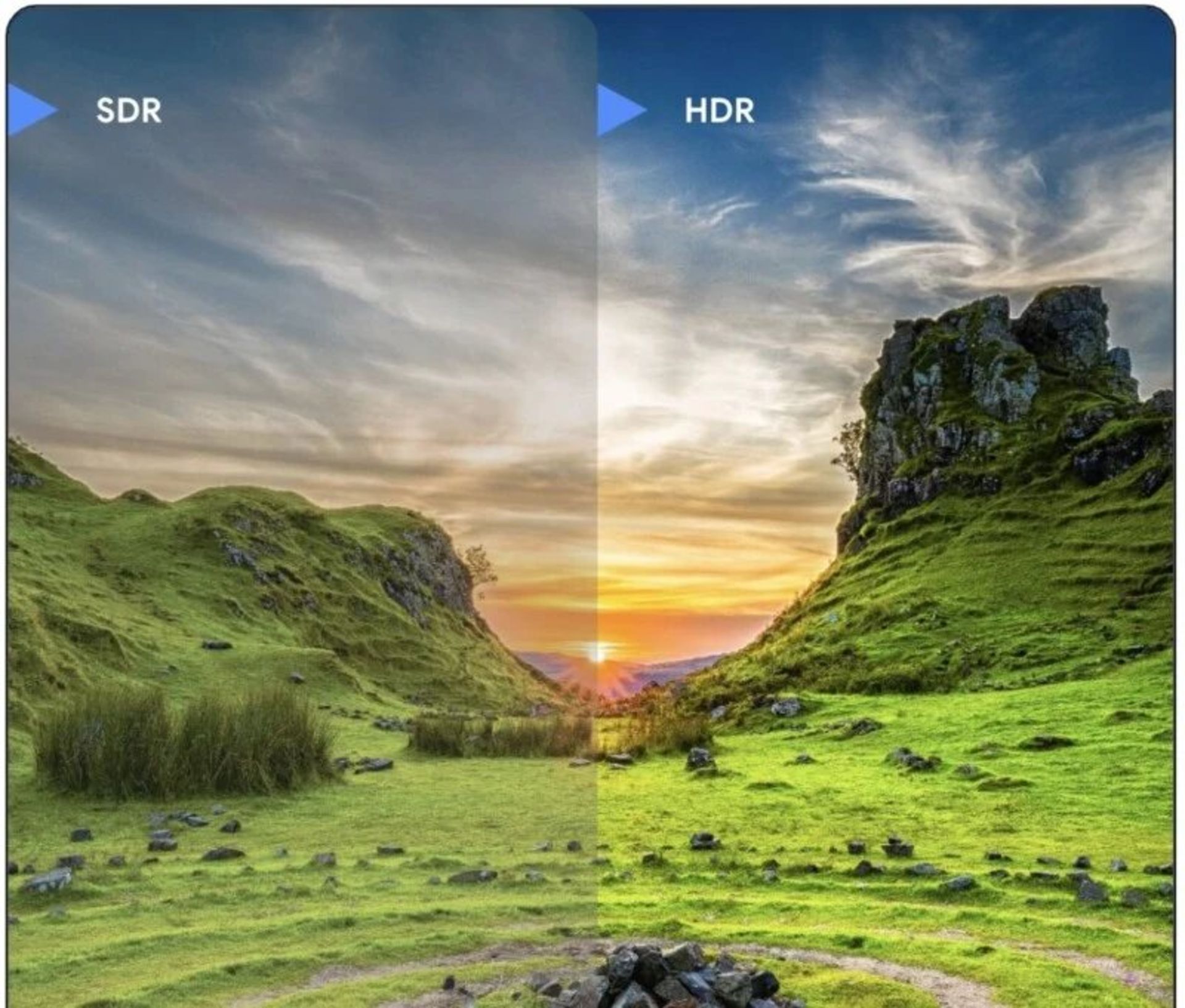 مقایسه تصویر ultra HDR با تصویر ساده