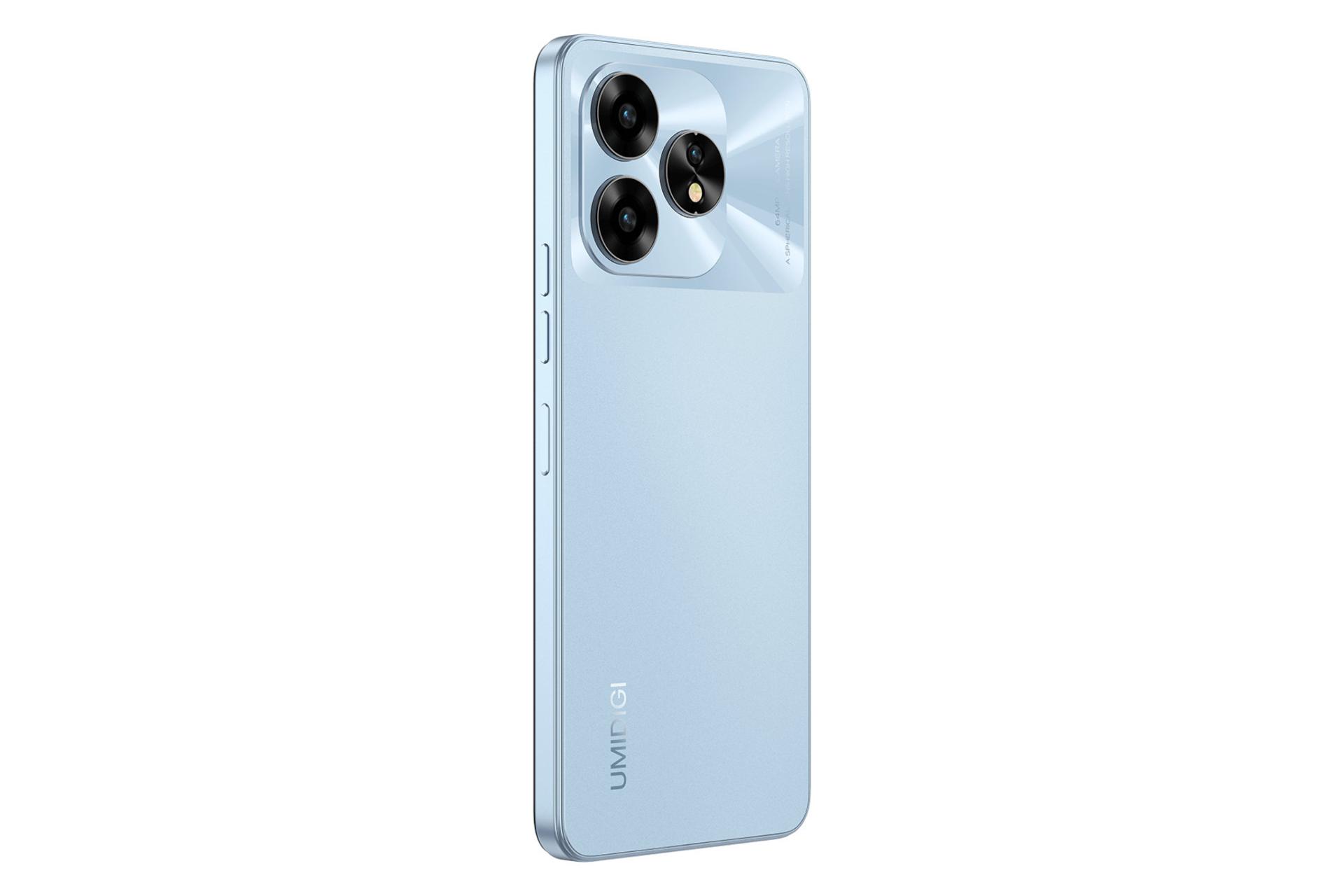 پنل پشت و چینش دوربین گوشی موبایل اومی دیجی UMIDIGI A15T آبی روشن