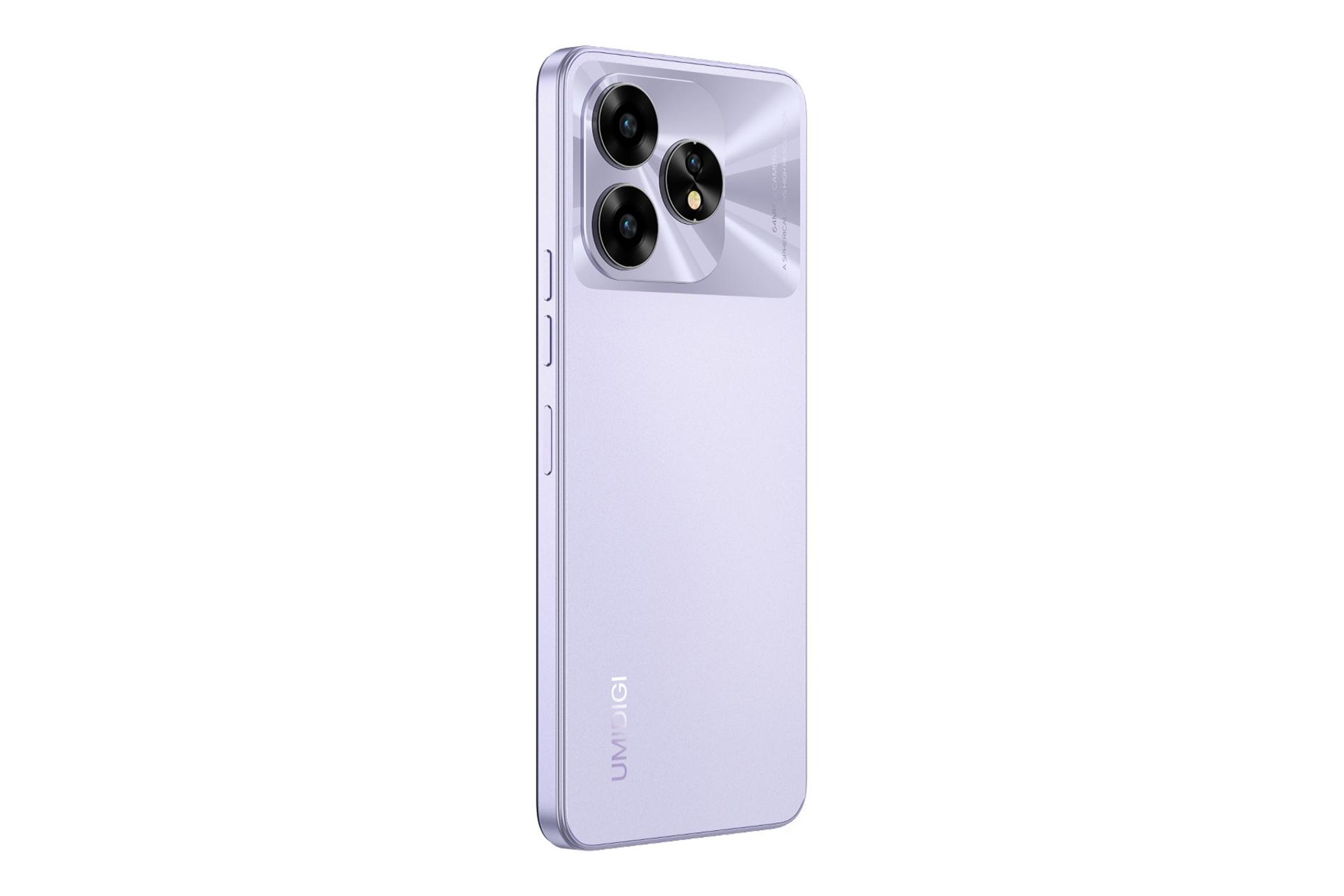 پنل پشت و چینش دوربین گوشی موبایل اومی دیجی UMIDIGI A15T بنفش روشن