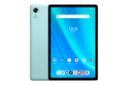 نمای کلی تبلت اومی دیجی G9 تب / UMIDIGI G9 Tab با نمایشگر روشن و نمایش دوربین پنل پشت رنگ سبز