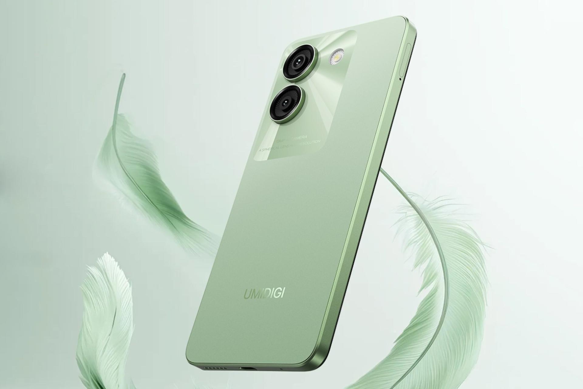 ابعاد گوشی موبایل اومی دیجی UMIDIGI G9A سبز