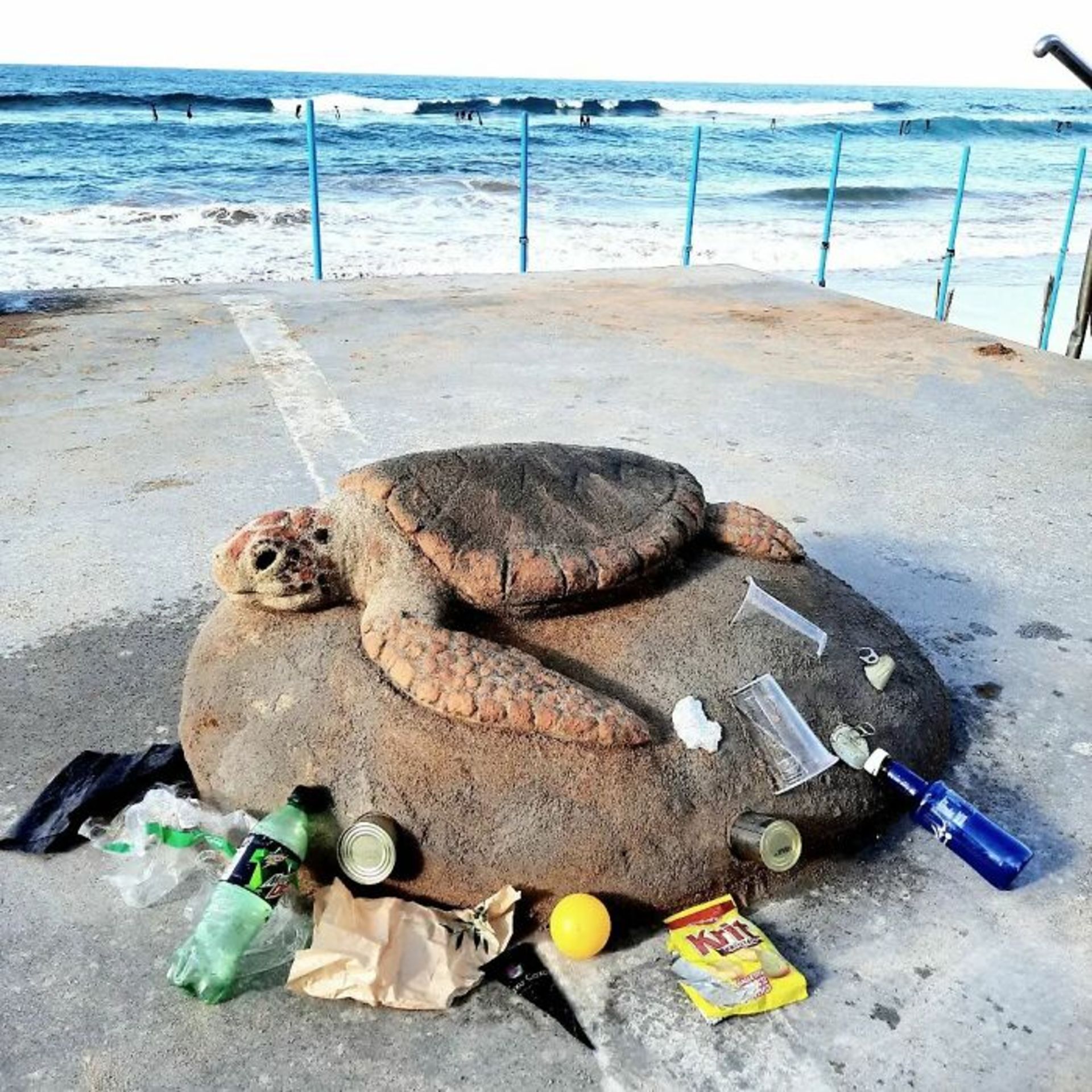 مجسمه‌ شنی لاکپشت دریایی