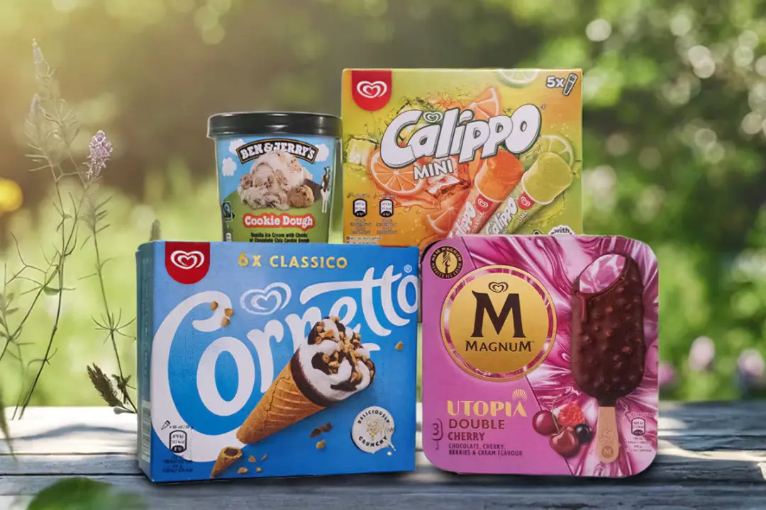 بستنی‌های برند Unilever