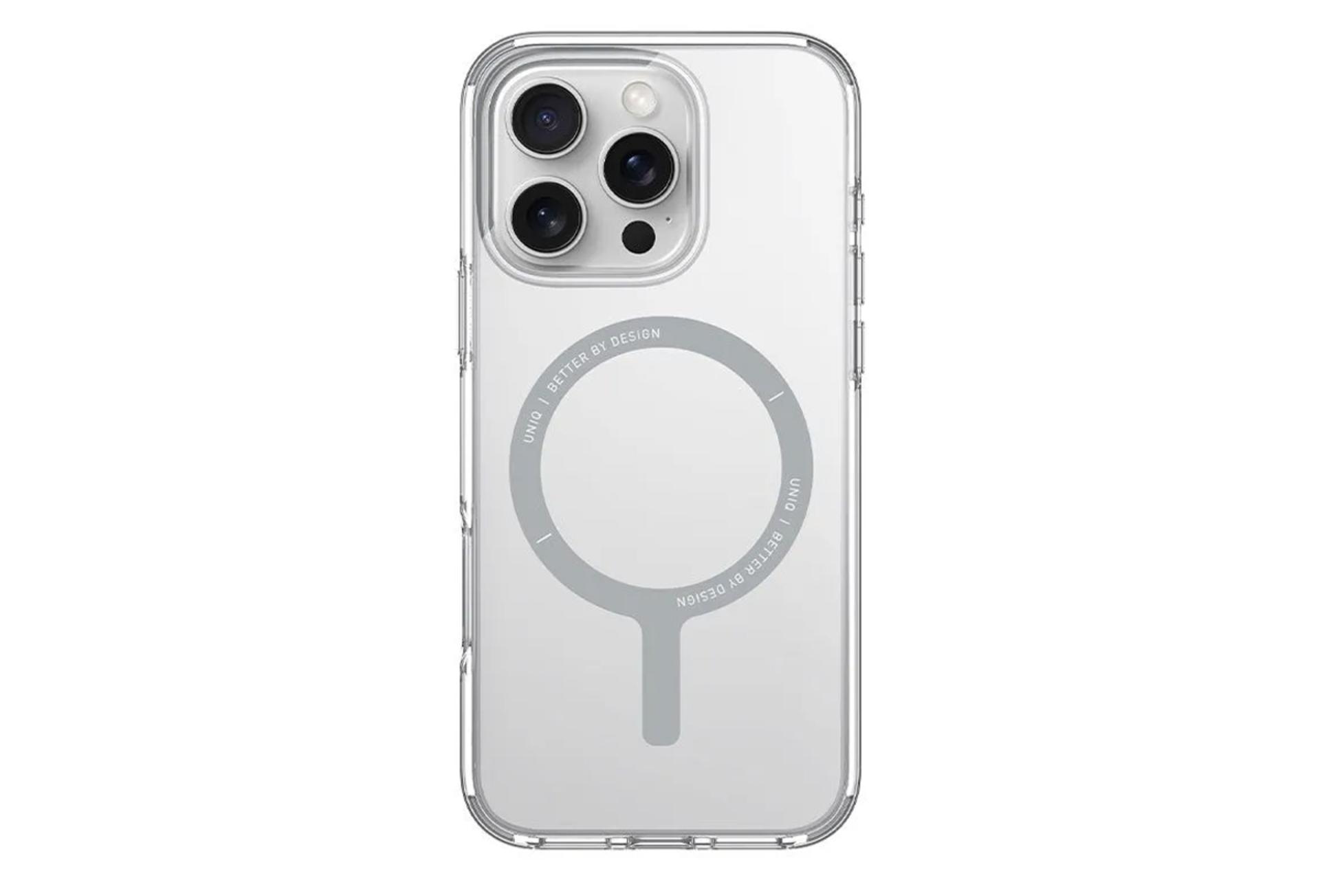 نمای پشت قاب گوشی یونیک مدل Clario مناسب اپل iPhone 16 Pro